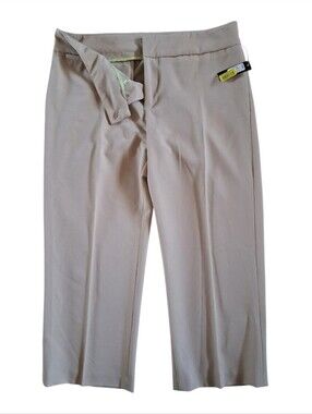 NWT Area Women’s Capris Tailored Khaki Trousers - Modern Fit Dress Pants